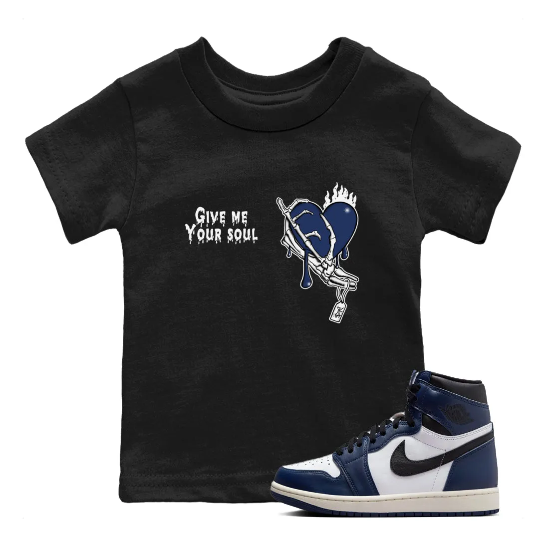 1 Soul Kids Tees Navy - SNRT Your Jordan Give Midnight Safe Me Full catalog Air Sneaker