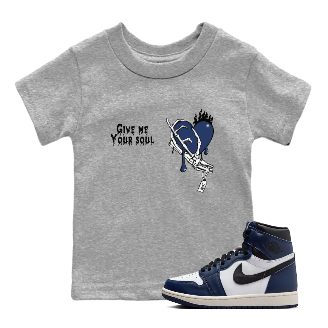 1 Soul Kids Tees Navy - SNRT Your Jordan Give Midnight Safe Me Full catalog Air Sneaker