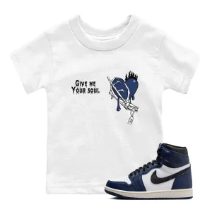 1 Soul Kids Tees Navy - SNRT Your Jordan Give Midnight Safe Me Full catalog Air Sneaker