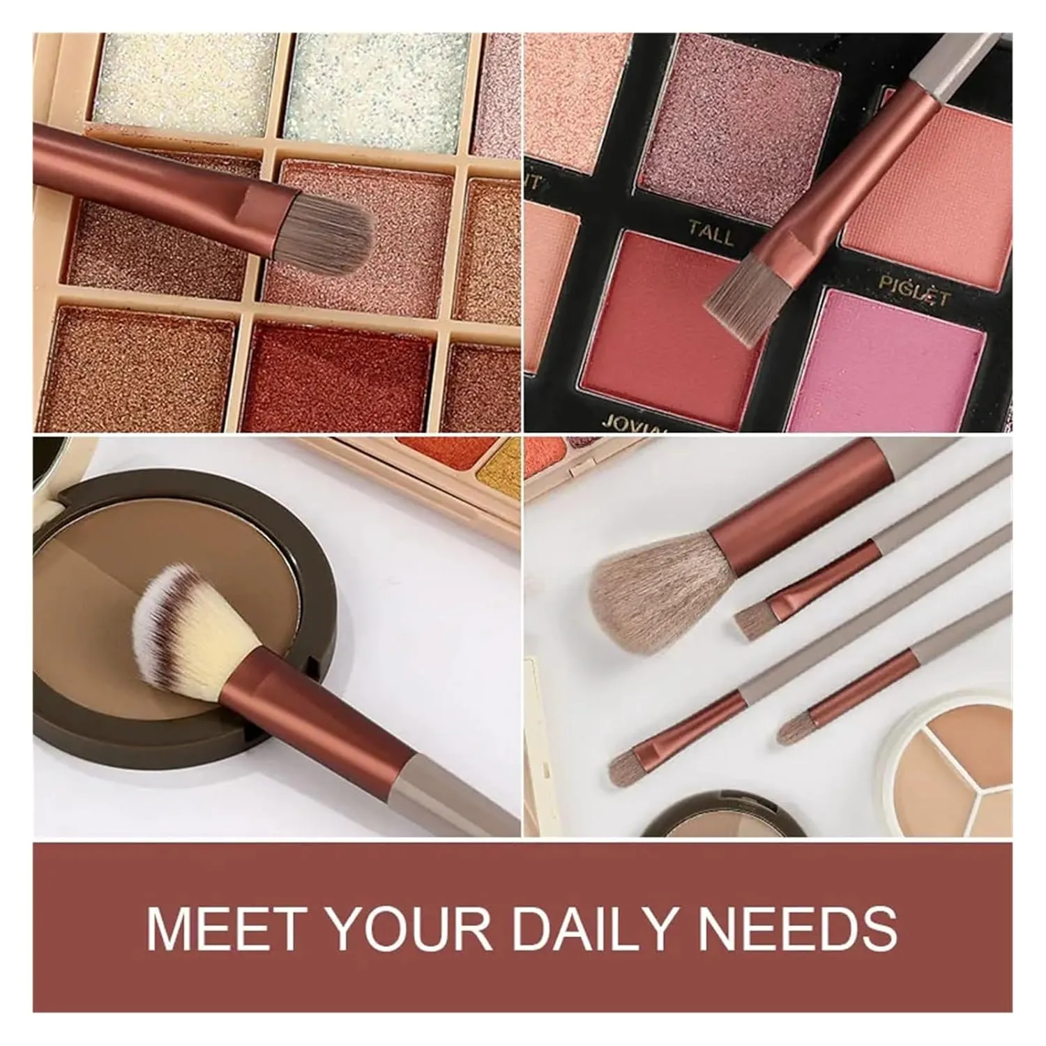 13Pcs Makeup Brushes Set Soft Fluffy Eye Shadow Highlighter Concealers Brush Blush Loose Powder Brush Blending Women Beauty Tool(Yellow with bag)