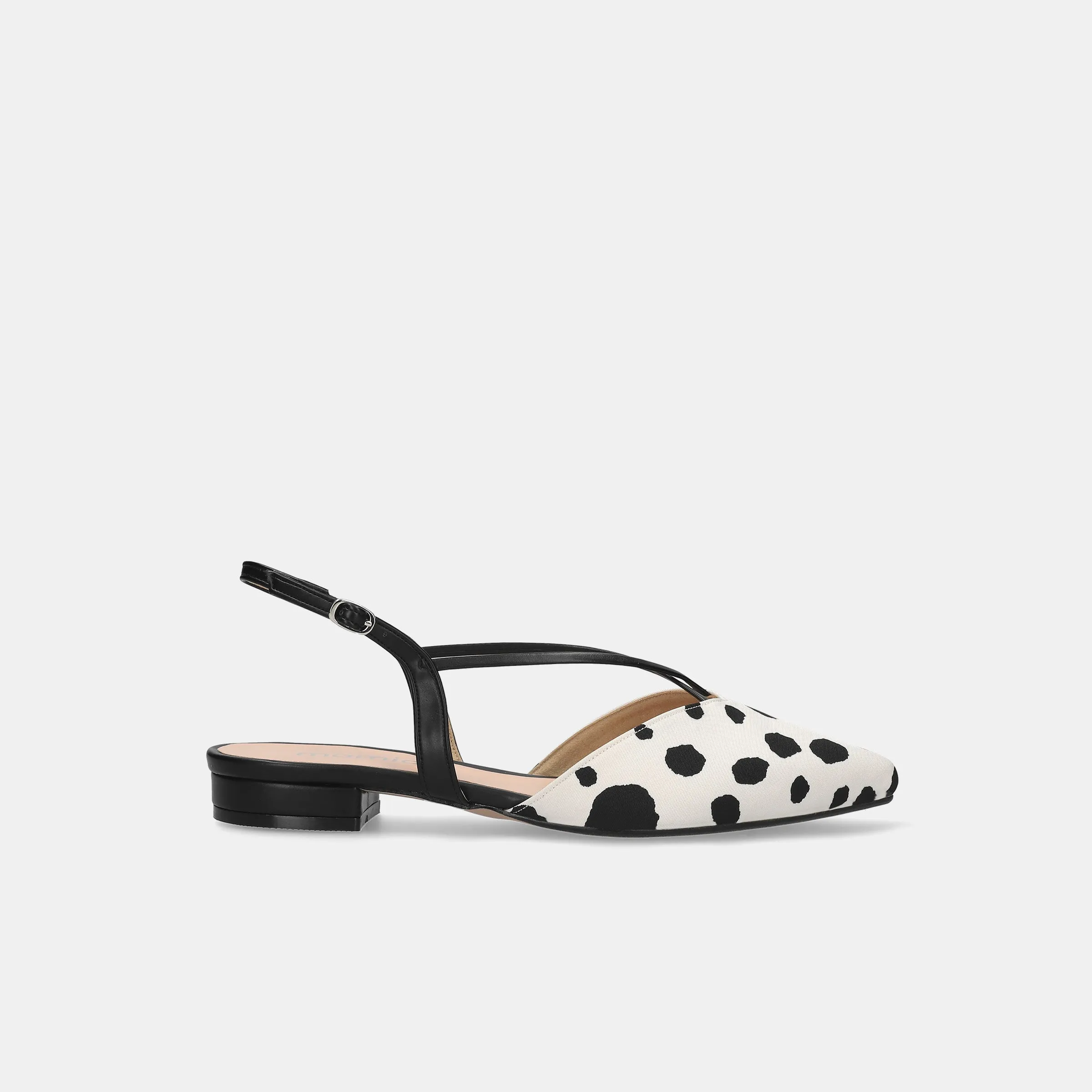 20% OFF: 2022SS: T-Strap Pointed Flat Sandals (m17001) Black