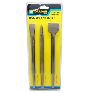 3pce Dargan SDS Chisel Set