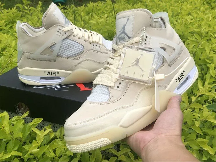 Act now Safe WHITE x OFF JORDAN 4