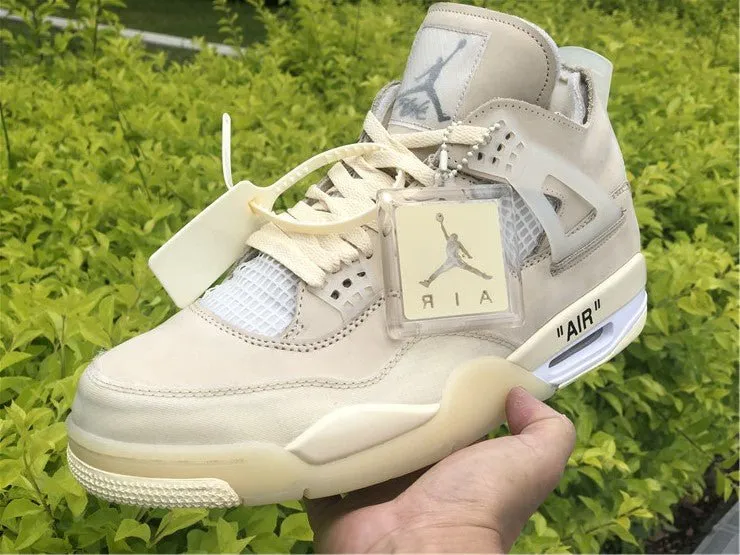 Act now Safe WHITE x OFF JORDAN 4