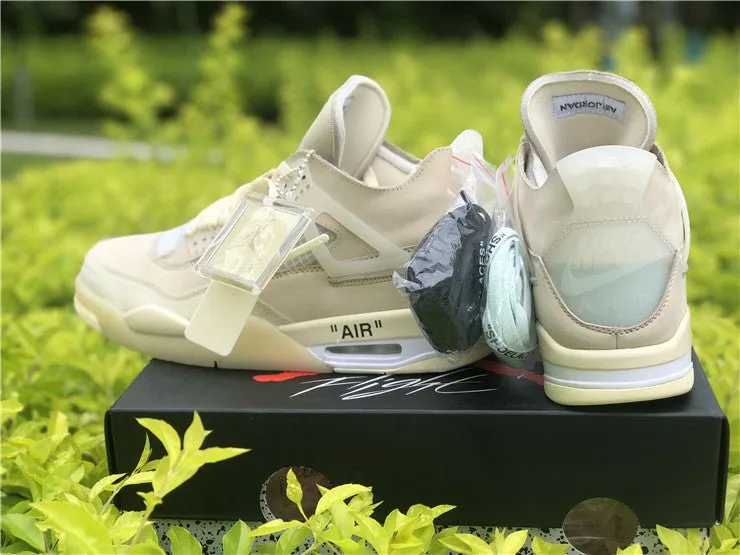 Act now Safe WHITE x OFF JORDAN 4