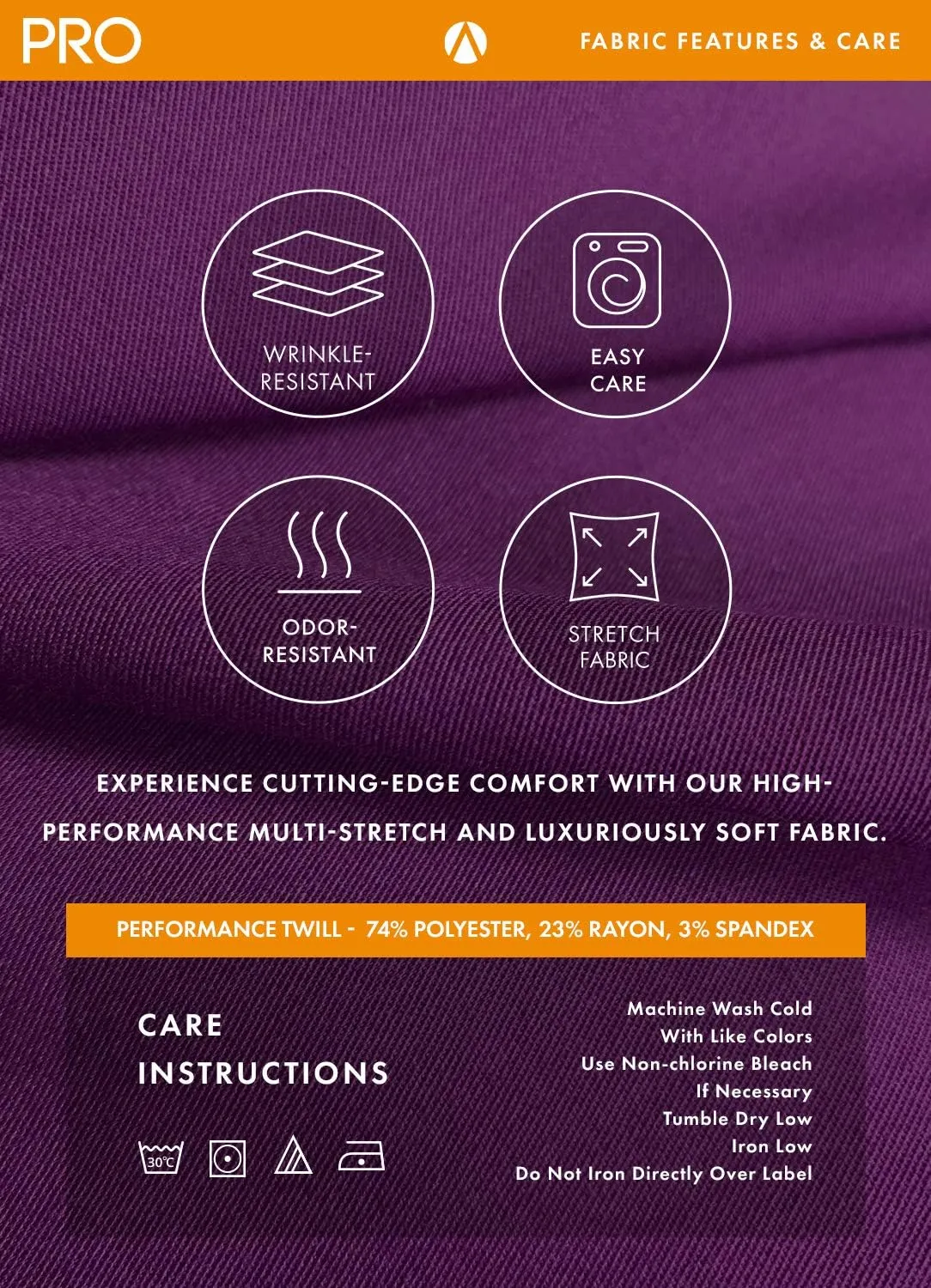 Adar Pro Core Classic Scrub Set for Women - Tailored V-Neck Scrub Top & Tailored Yoga Scrub Pants
