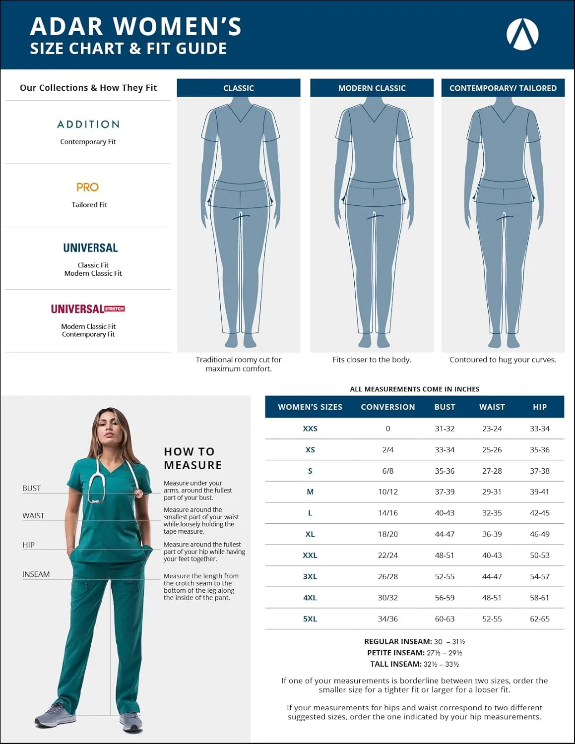 Adar Pro Flawless Plus Scrub Set for Women - Elevated V-Neck Top & Jogger Scrub Pants