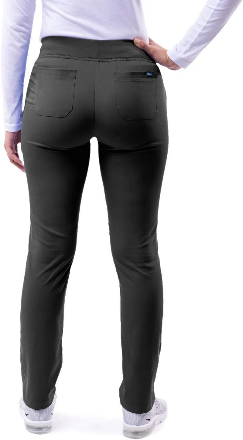 Adar Pro Scrubs for Women - Skinny Leg Yoga Scrub Pants