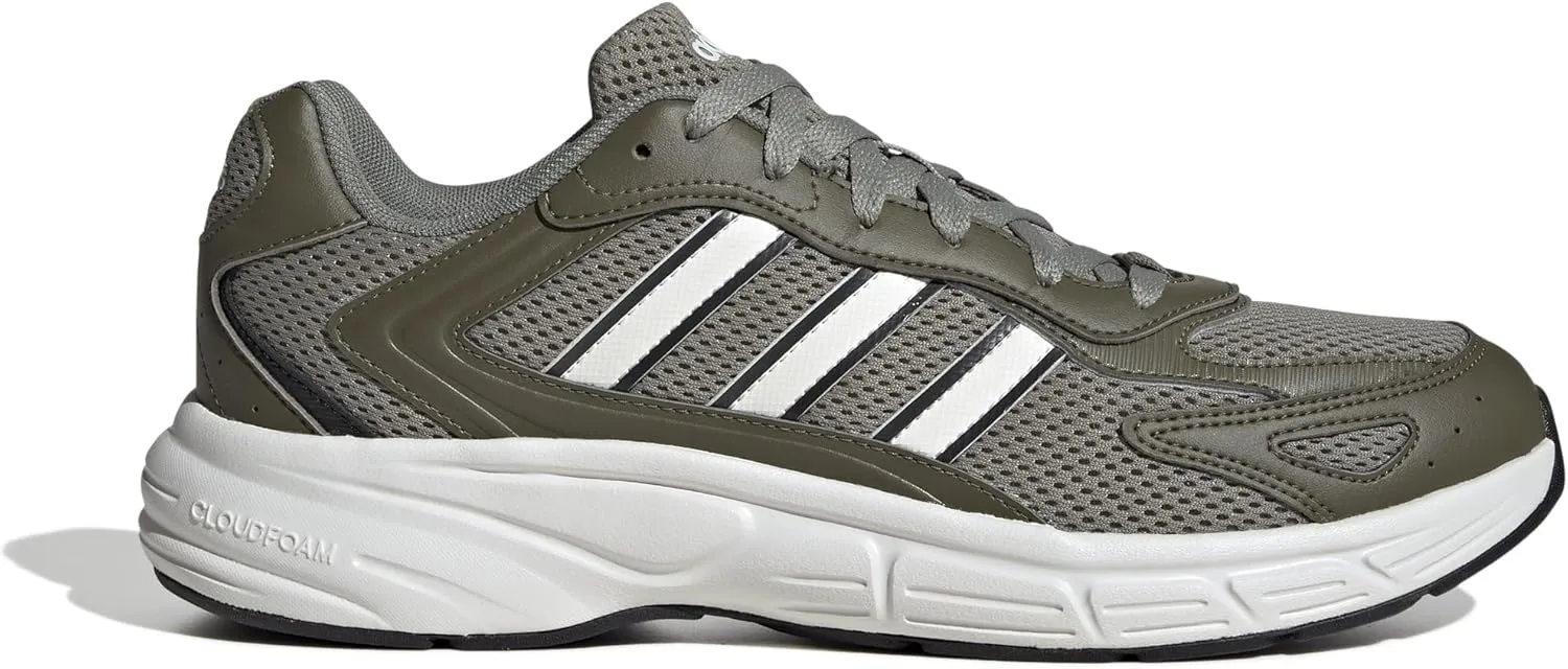 adidas Men's Eclyptix 2000 Sneaker, Silver Pebble/White/Olive Strata, 11