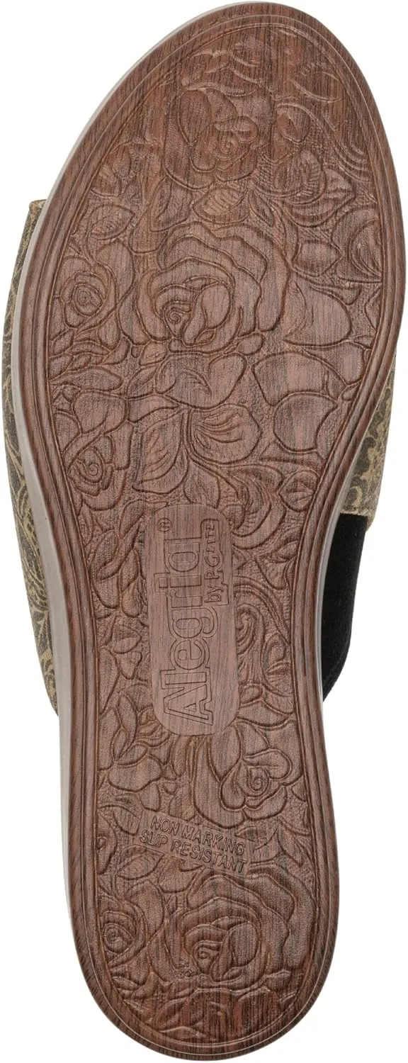 Alegria Triniti - Timeless Leather Platform Sandal - Comfort, Arch Support and Stylish Women's Sandal for Everyday Elegance - Slip-Resistant Wedge Slide