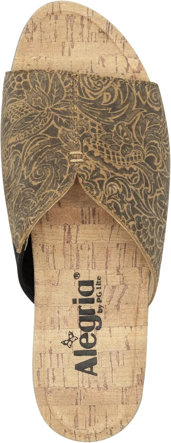 Alegria Triniti - Timeless Leather Platform Sandal - Comfort, Arch Support and Stylish Women's Sandal for Everyday Elegance - Slip-Resistant Wedge Slide