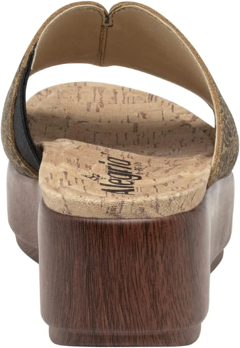 Alegria Triniti - Timeless Leather Platform Sandal - Comfort, Arch Support and Stylish Women's Sandal for Everyday Elegance - Slip-Resistant Wedge Slide
