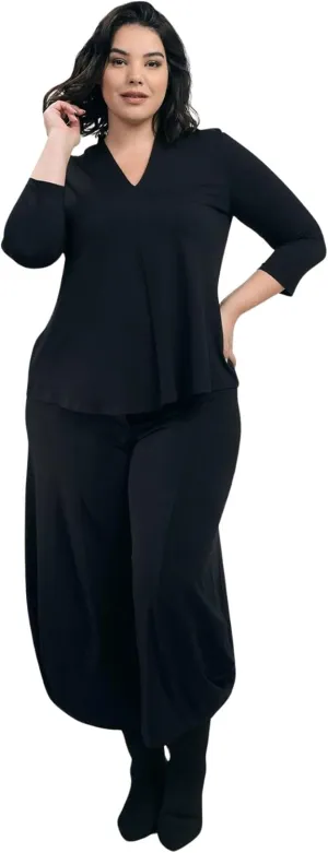 ALEMBIKA Essential Punto Pants, Black