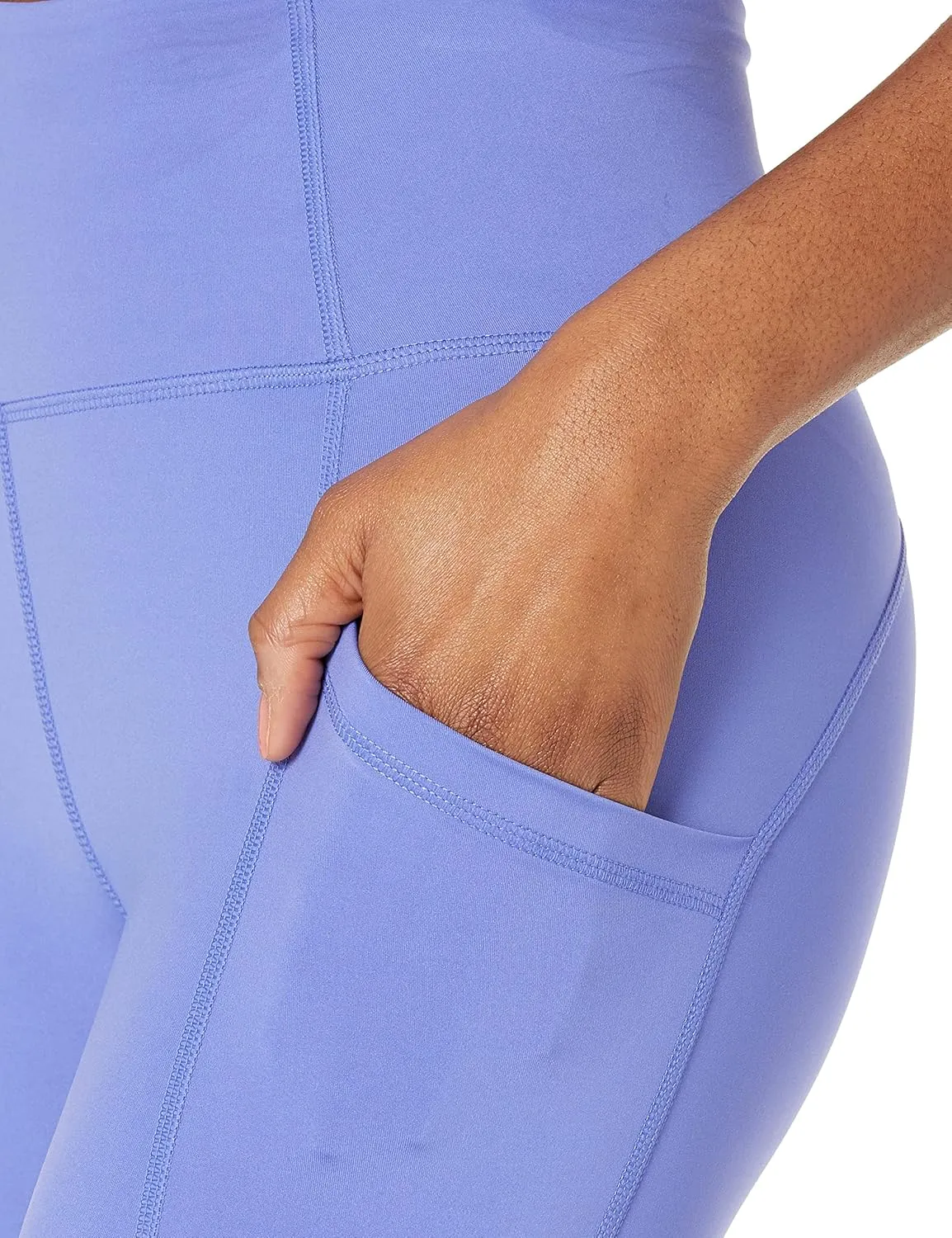 Amazon Essentials Women's Active Sculpt Workout Athleisure High Rise Capri Leggings with Pockets (Available in Plus Size)