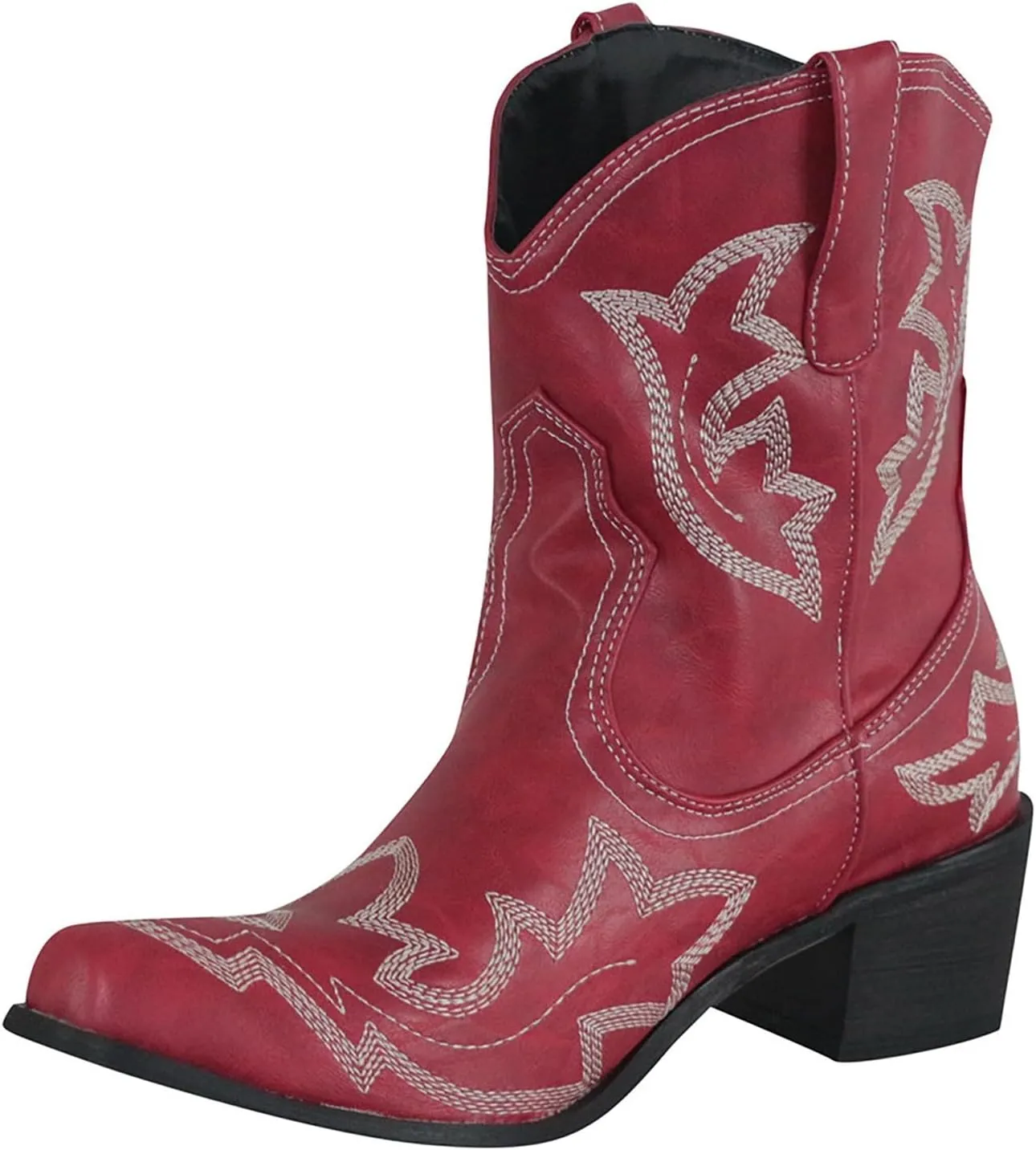 AMDBEL Wide Calf Boots for Women Low Heel Womens Fall Boots 2024 Winter Pointed Toe Western Cowboy Boots Fashion Shoes