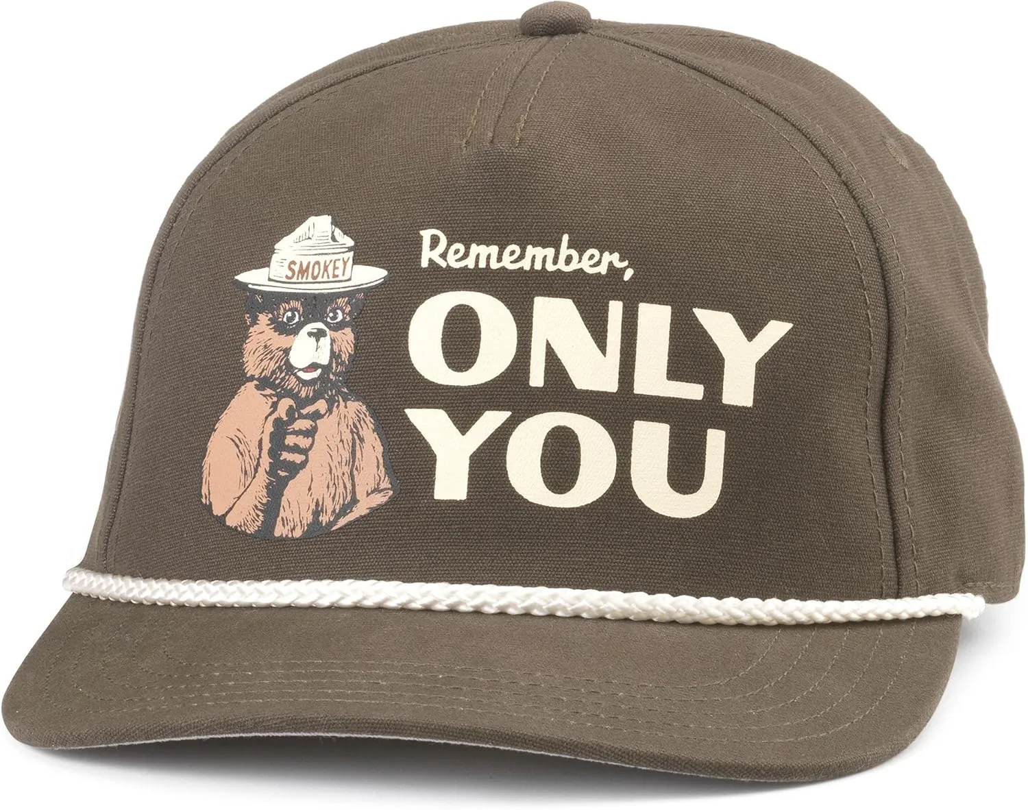 AMERICAN NEEDLE Smokey The Bear Patch Unisex Adjustable Snapback Baseball Hat