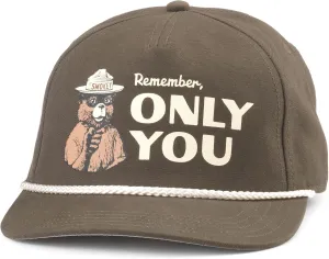 AMERICAN NEEDLE Smokey The Bear Patch Unisex Adjustable Snapback Baseball Hat