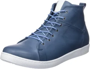 Andrea Conti Women's High Top Trainers, Infinity Blue White, 7 Women