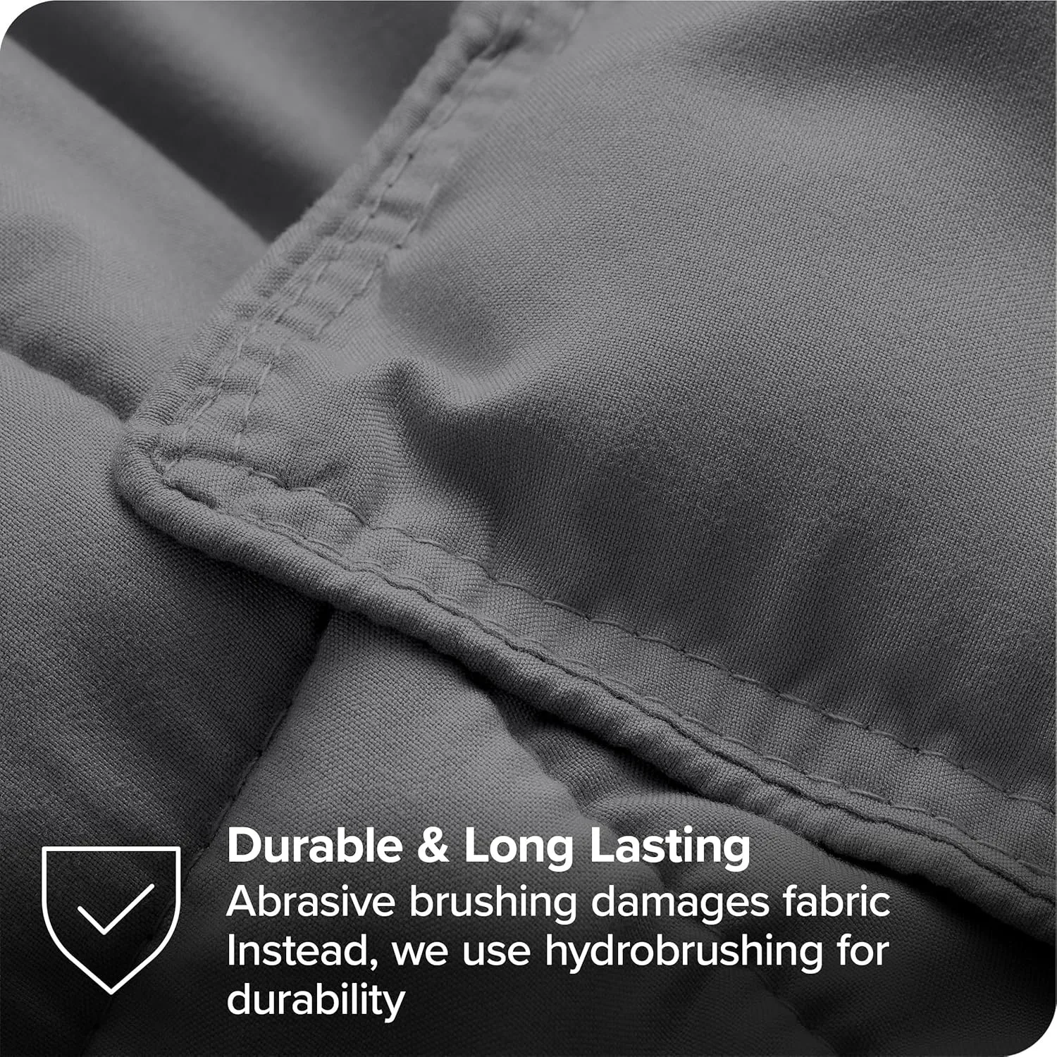 Bare Home Bed-in-A-Bag 7 Piece Comforter & Sheet Set - King - Goose Down Alternative - Ultra-Soft 1800 Premium Bedding Set (King, Grey/Grey)