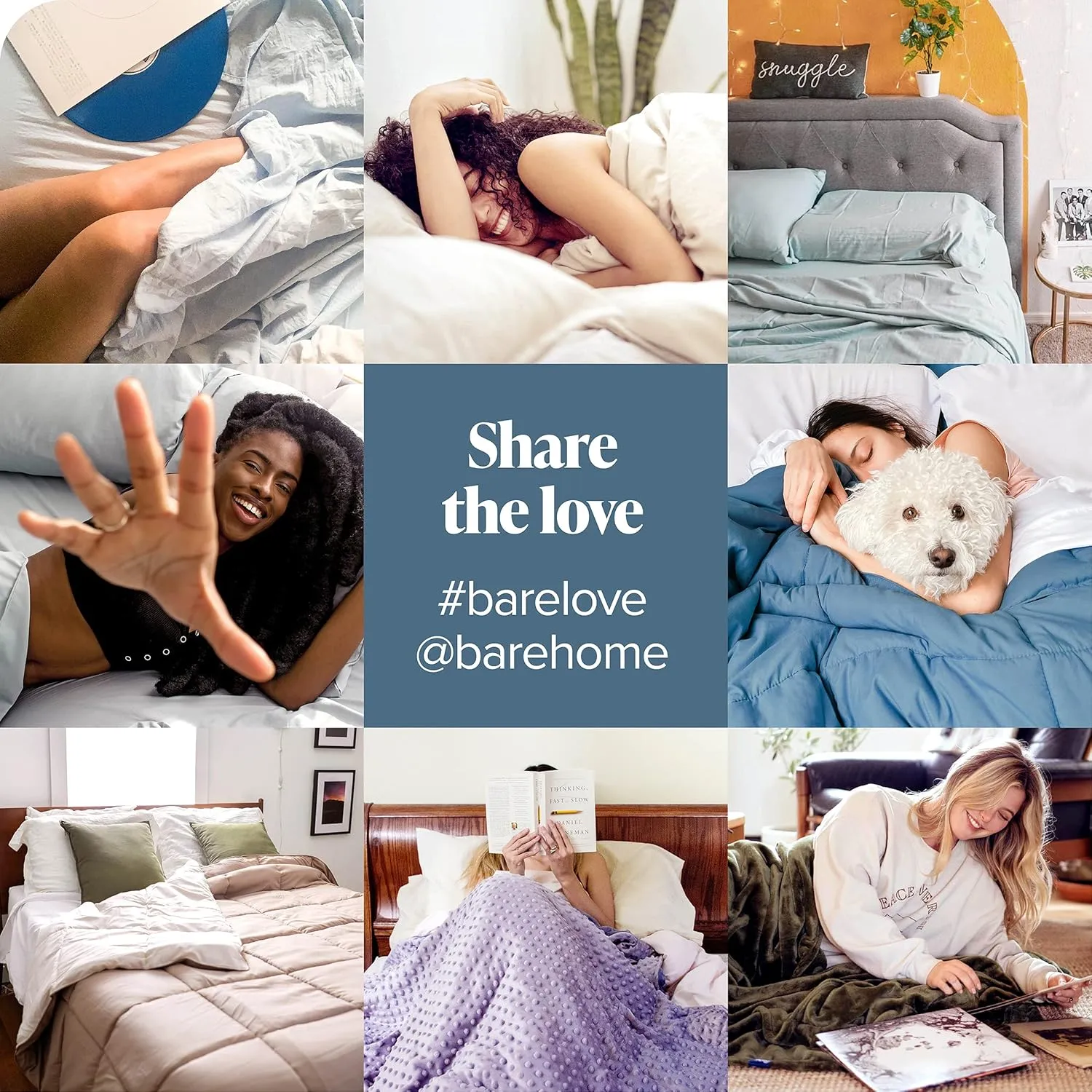 Bare Home Bed-in-A-Bag 7 Piece Comforter & Sheet Set - King - Goose Down Alternative - Ultra-Soft 1800 Premium Bedding Set (King, Grey/Grey)