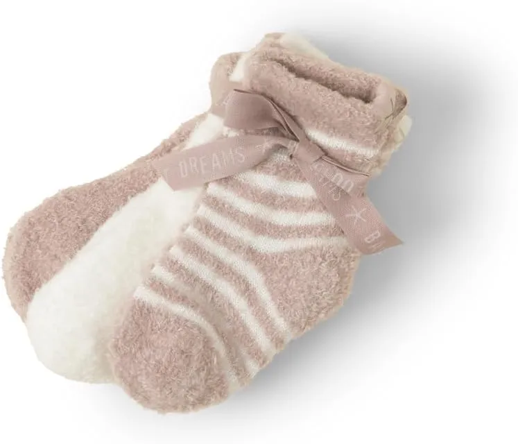 Barefoot Dreams Unisex Baby CozyChic Lite Infant Socks 3 Pack