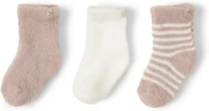 Barefoot Dreams Unisex Baby CozyChic Lite Infant Socks 3 Pack