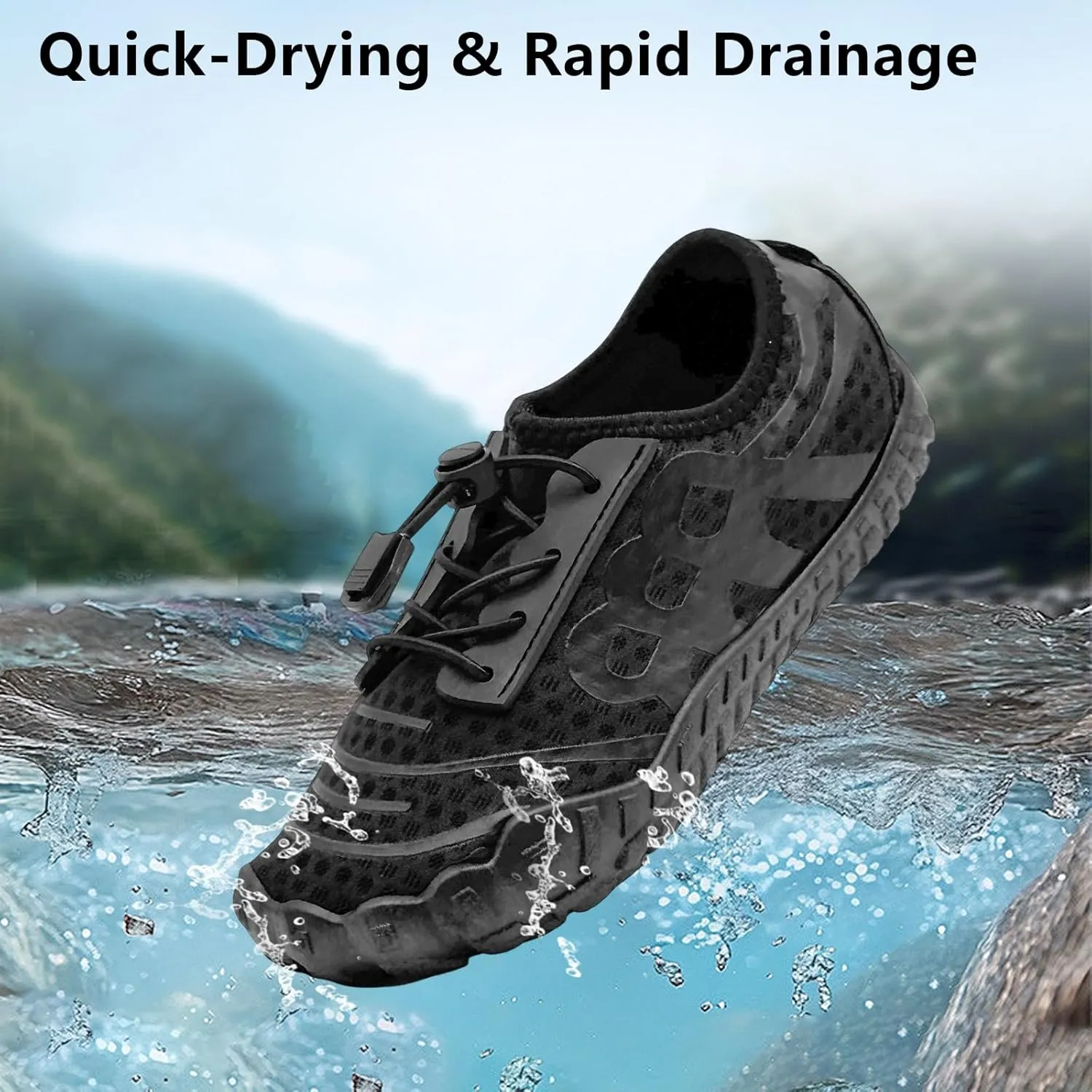 Barefoot Shoes for Women & Men - Minimalist Hiking/Trail Running Footwear with Wide Toe Box | Zero Drop Lightweight Breathable Quick-Dry Outdoor Sneakers (Size 3.5-11)