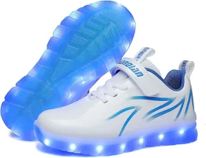 BFOEL Spider Light up Shoes for Boys Girls Walking Sneaker with USB Charging Birthday Thanksgiving Christmas Day Best Gift