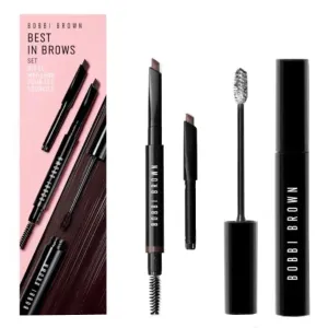 Bobbi Brown Best in Brows 3 Piece Set - Long-Wear Brow Pencil in Espresso - Long-Wear Brow Pencil Refill in Espresso - Natural Brow Shaper