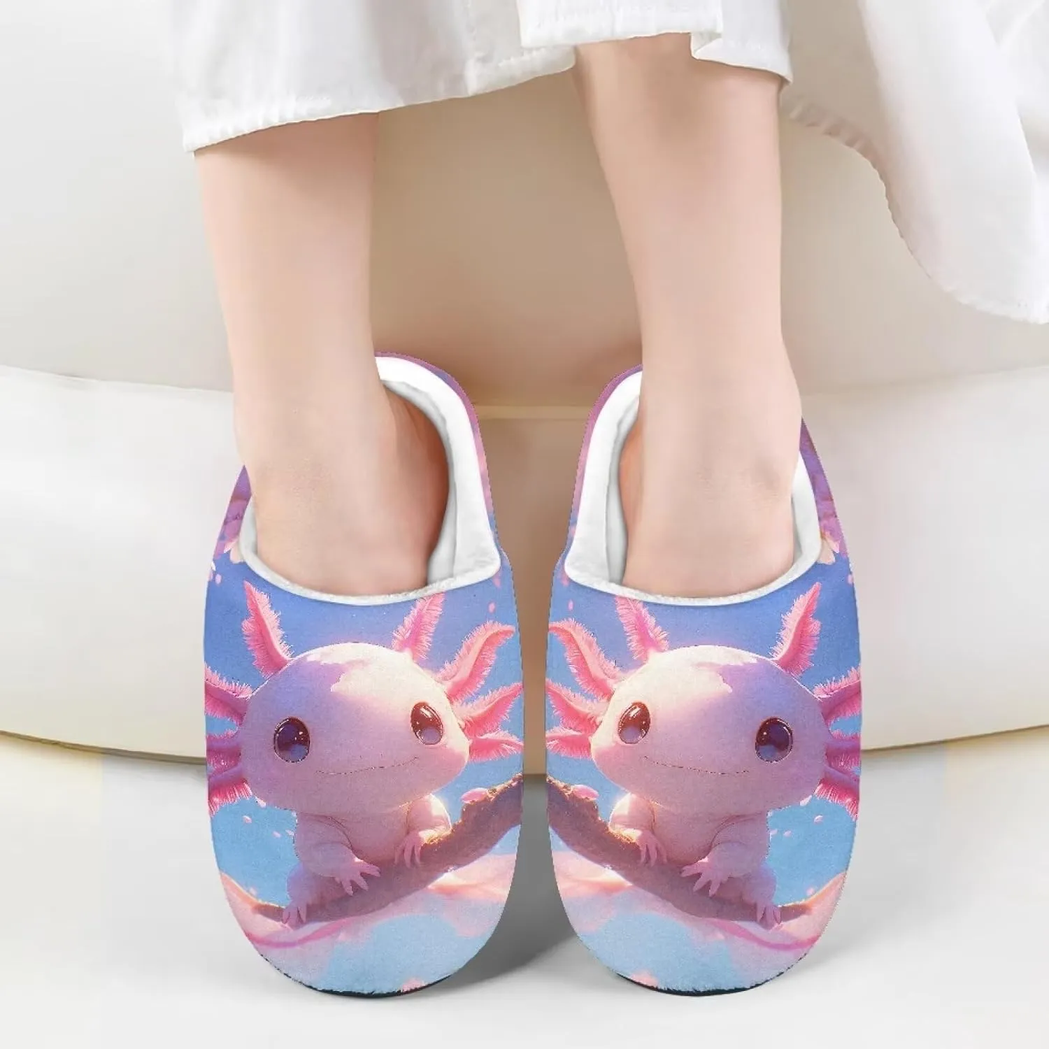 Boys Girls House Slippers Kids Animal Winter Slippers Soft Plush Warm Slippers Indoor Non Slip Fuzzy Flat Shoes Size 9-15