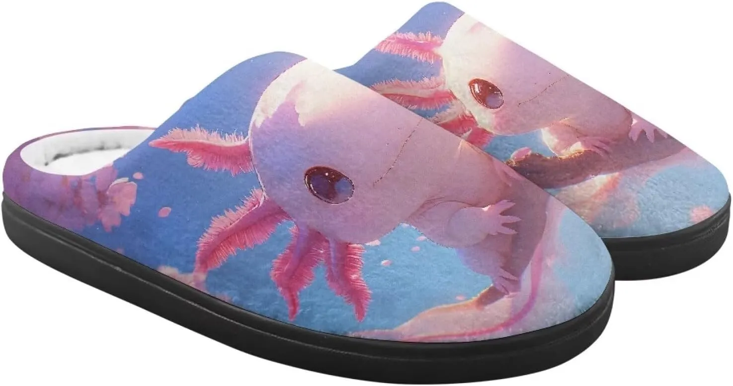 Boys Girls House Slippers Kids Animal Winter Slippers Soft Plush Warm Slippers Indoor Non Slip Fuzzy Flat Shoes Size 9-15