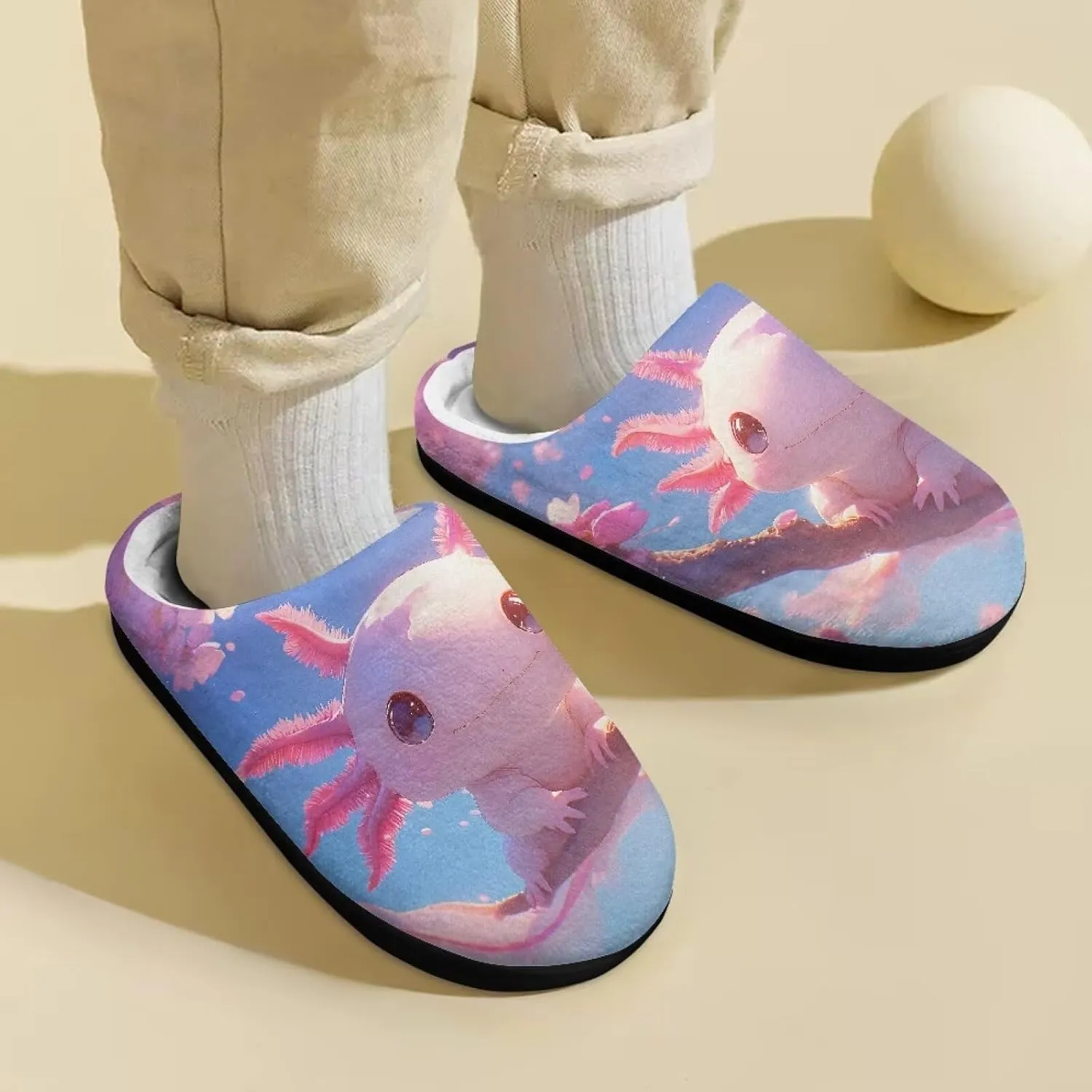 Boys Girls House Slippers Kids Animal Winter Slippers Soft Plush Warm Slippers Indoor Non Slip Fuzzy Flat Shoes Size 9-15