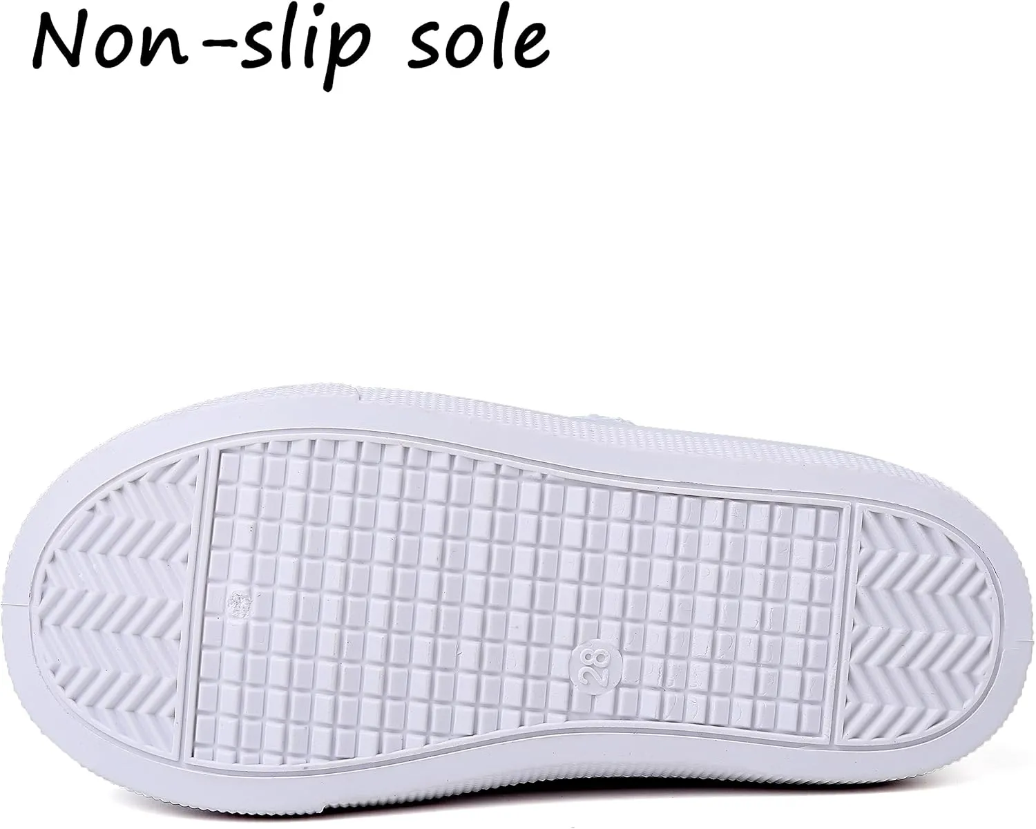Boy's Girl's Toddlers Canvas Sneakers Slip-On Lightweight Kids White Sneakers Casual Skin-Friendly Walking Running Shoes(Toddle/Little Kids/Big Kids)