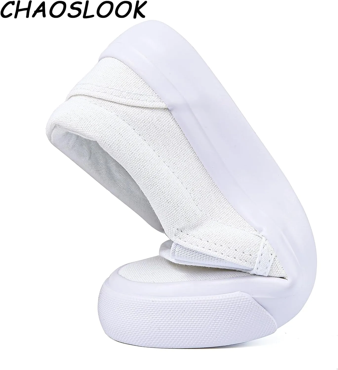 Boy's Girl's Toddlers Canvas Sneakers Slip-On Lightweight Kids White Sneakers Casual Skin-Friendly Walking Running Shoes(Toddle/Little Kids/Big Kids)