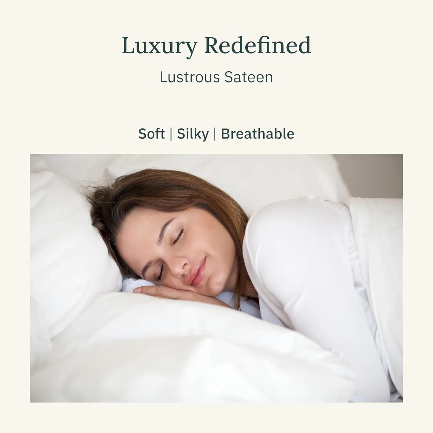 California Design Den Certified Luxury 100% Egyptian Cotton Sheets California King Size Set - Soft Sateen, Deep Pockets, Cool and Durable Bedding Sheets & Pillowcases Set - Ivory