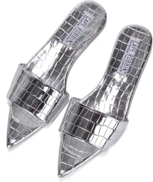 Cape Robbin Women's slip on flat slide sandals