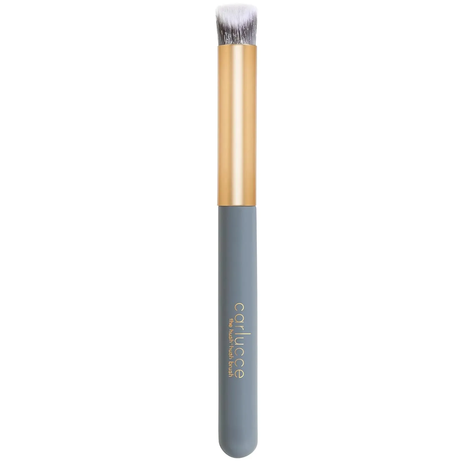 Carlucce Cream Brush - Contour Makeup Brush, Multifunctional Geometric Angled Makeup Brush for Blending, Contouring, and Highlighting, Soft, Vegan, and Made in USA - Hush-Hush Brush