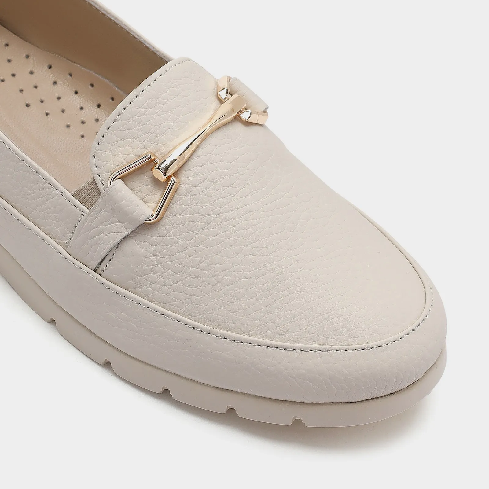 CLANTON-TR Kadın Beyaz Loafer