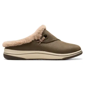 Clarks Breeze Myth Dark Olive Clog (Women's)