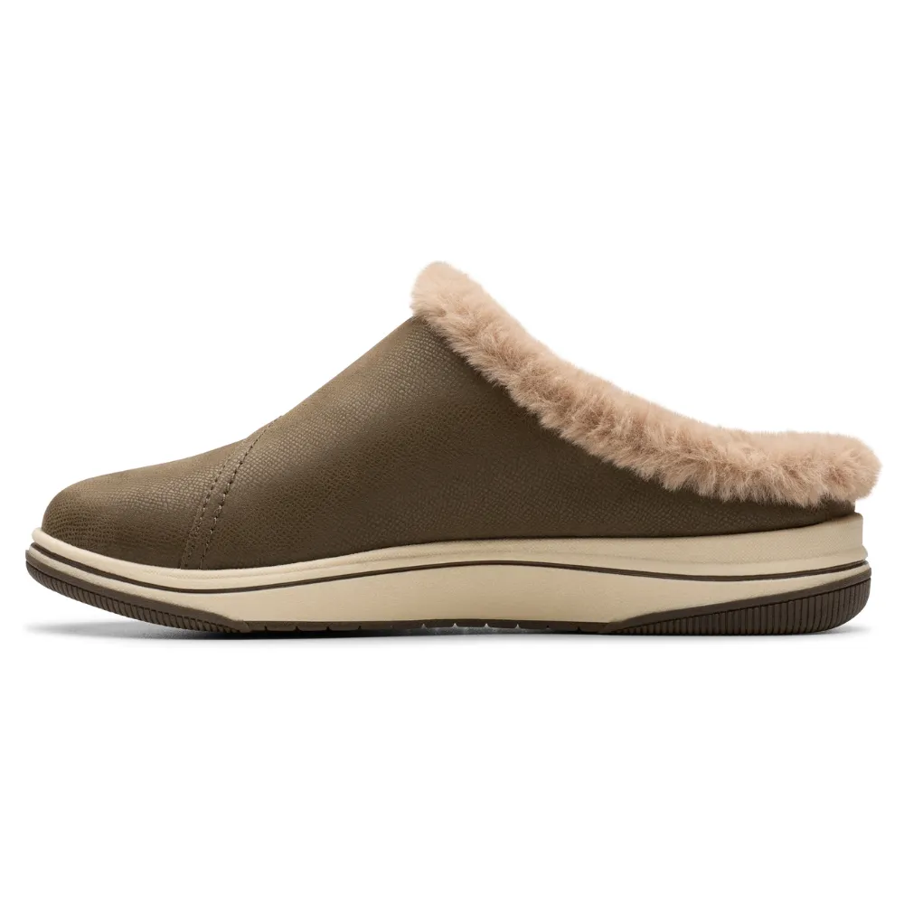 Clarks Breeze Myth Dark Olive Clog (Women's)