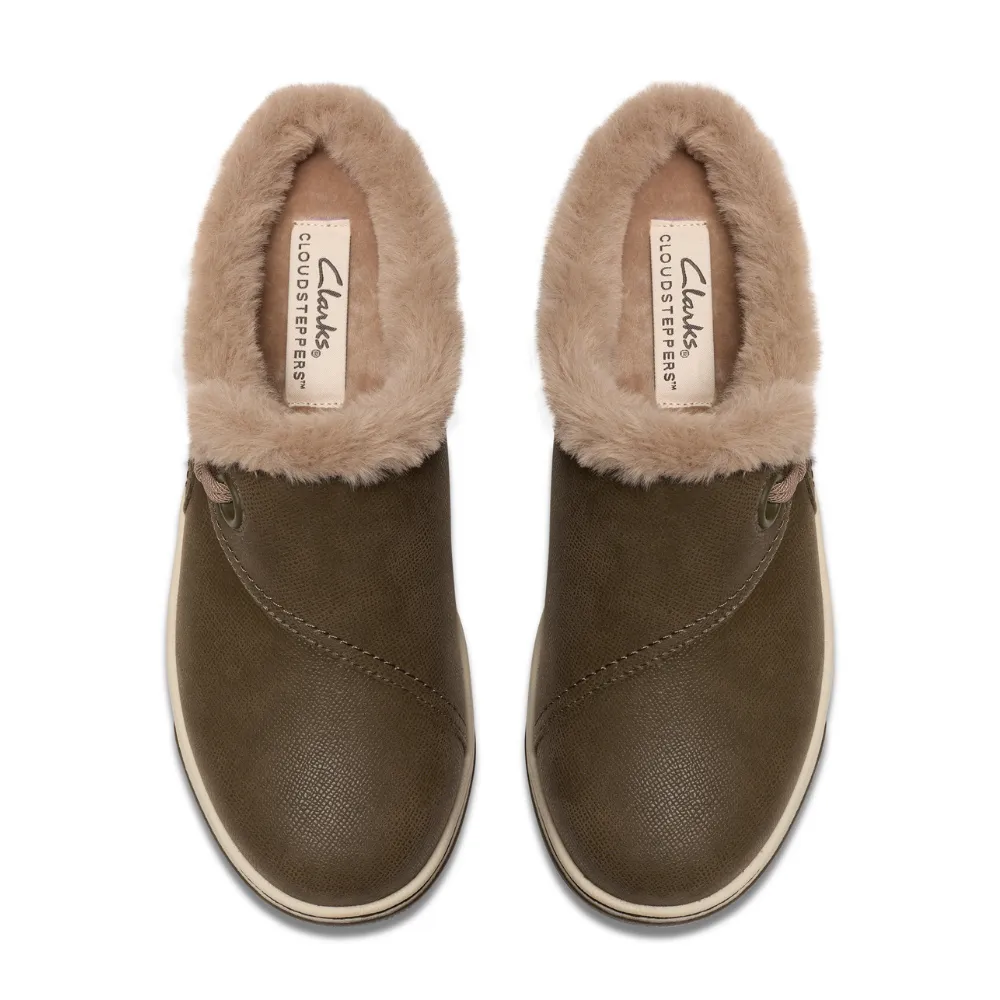 Clarks Breeze Myth Dark Olive Clog (Women's)