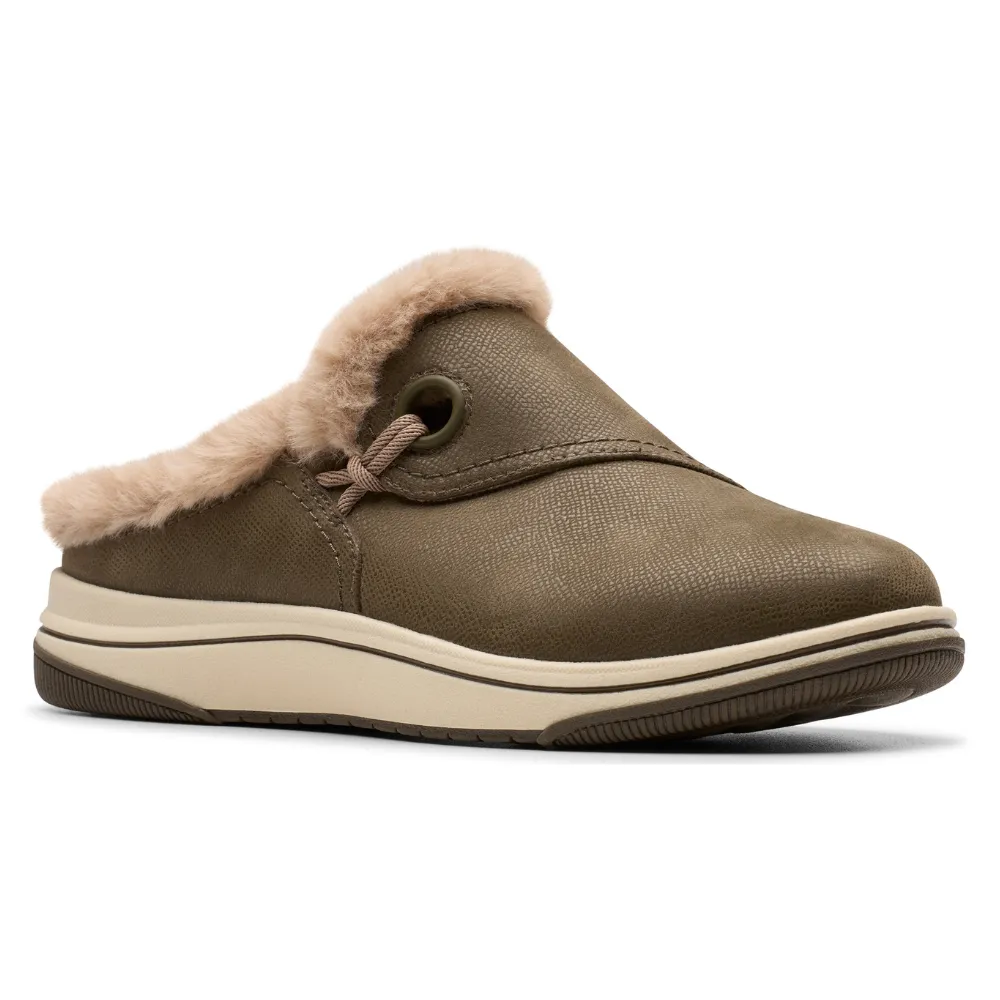 Clarks Breeze Myth Dark Olive Clog (Women's)