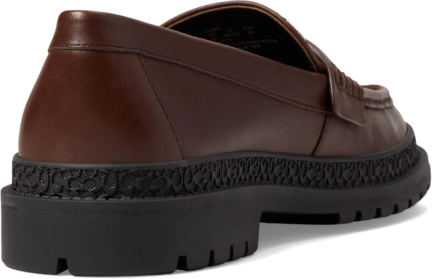 Coach Men's Casual Cooper Loafer with Signature Jacquard and Signature Coin