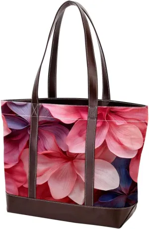 Colorful Petal Flowers-969 Shoulder Purses for Women Large Soft Washed Leather Purses and Durable Handbags