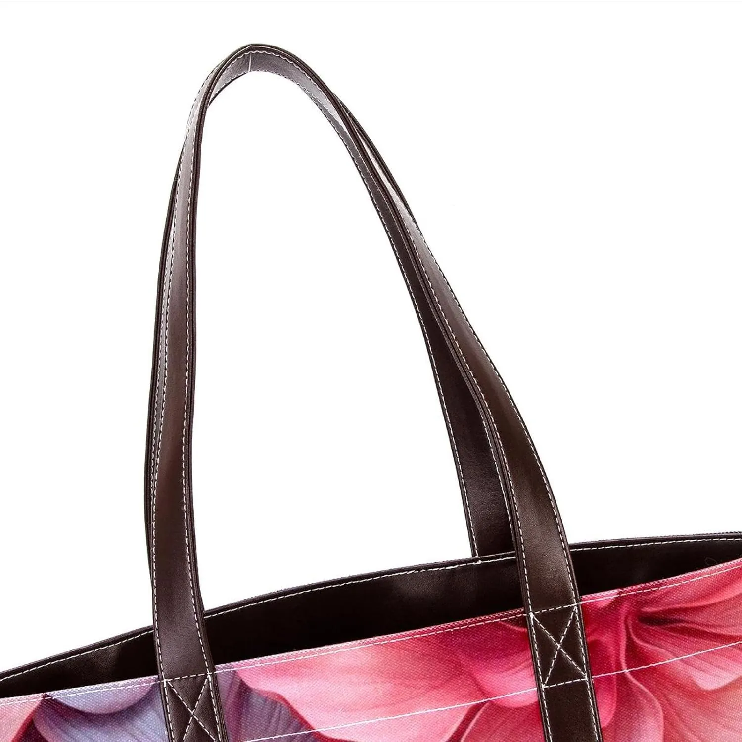 Colorful Petal Flowers-969 Shoulder Purses for Women Large Soft Washed Leather Purses and Durable Handbags