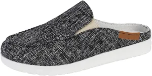 Cow Print Canvas Shoes for Women Closed Toe Slip On Flat Slippers Casual Comfortable Wide Width Print Sandals Breathable Lightweight Walking Mule Sneaker Loafer Going Out Outdoor Sports Loafers