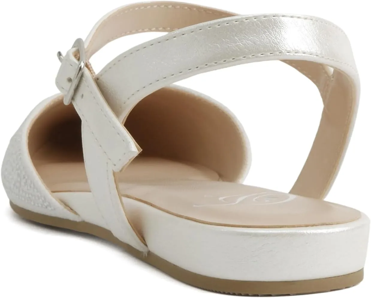 Delicious Victoria ~ Women Pointed Toe Slingback Flat Bridal Dress Pumps