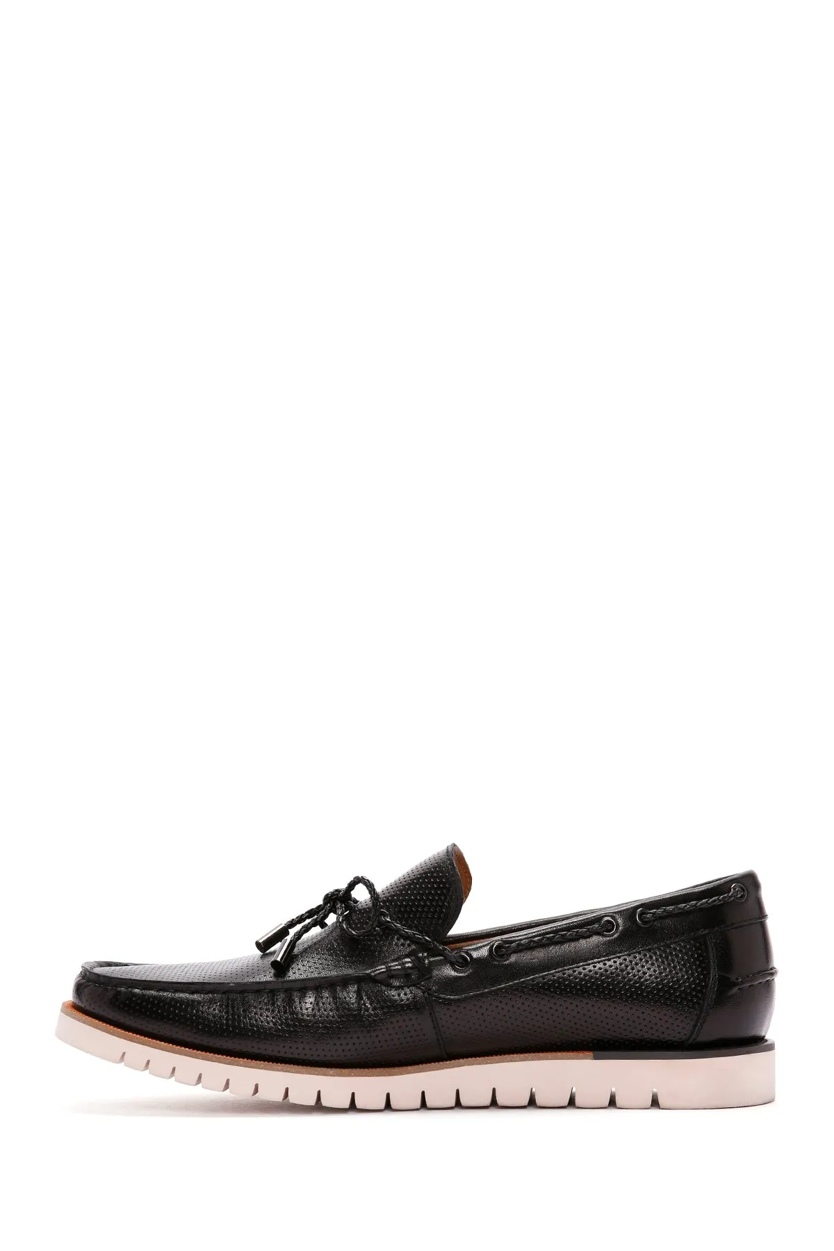 Derimod Fly Erkek Siyah Deri Casual Loafer