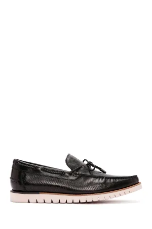 Derimod Fly Erkek Siyah Deri Casual Loafer