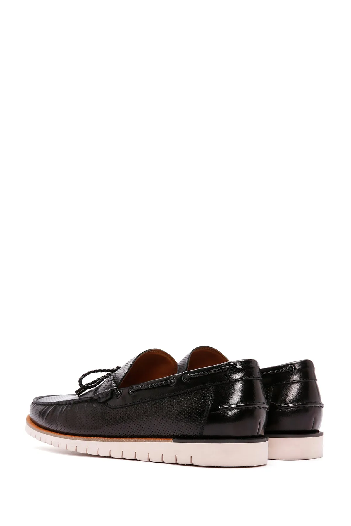 Derimod Fly Erkek Siyah Deri Casual Loafer
